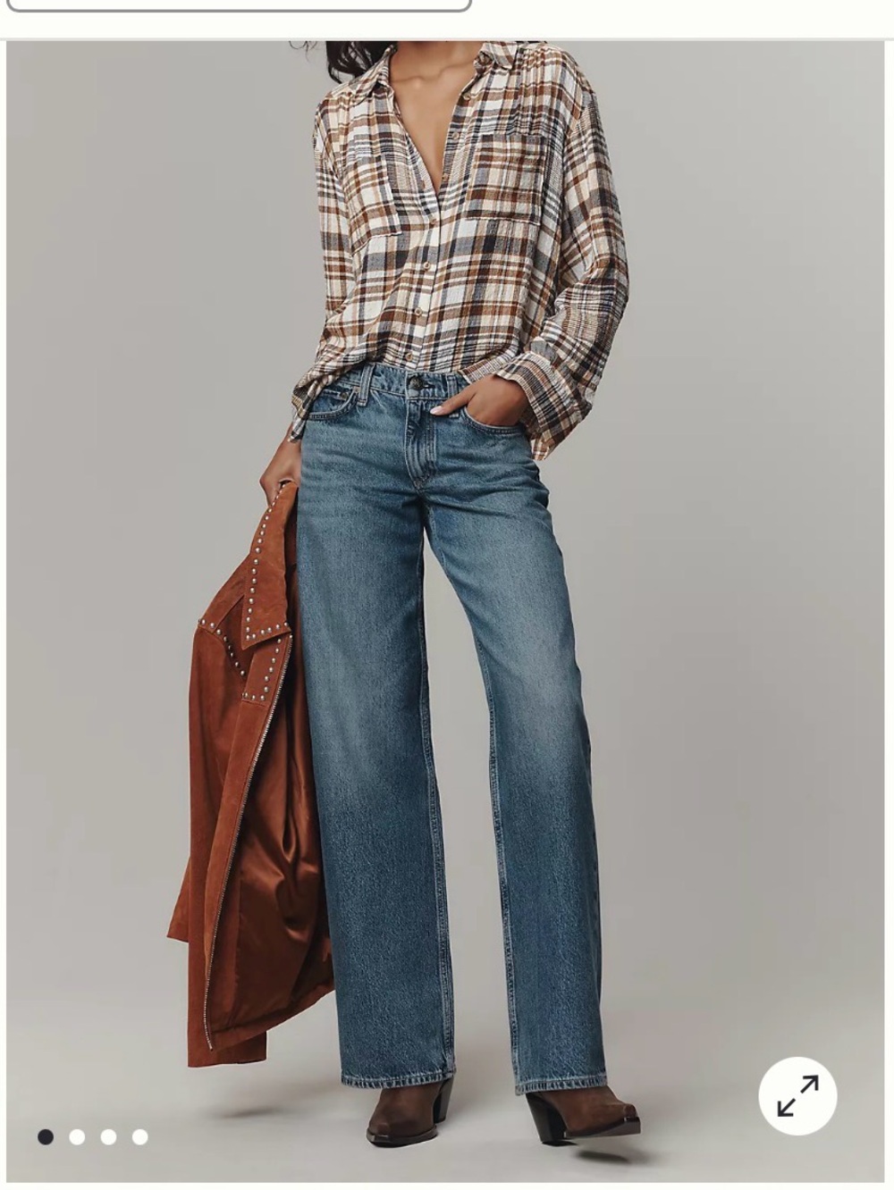 Rag & Bone Saige Low Rise Full Straight Jeans Echo Size 27